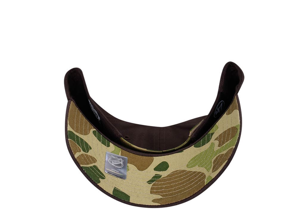 47Brand Anaheim Ducks Brown Frog Skin Camo MVP Strapback Cap