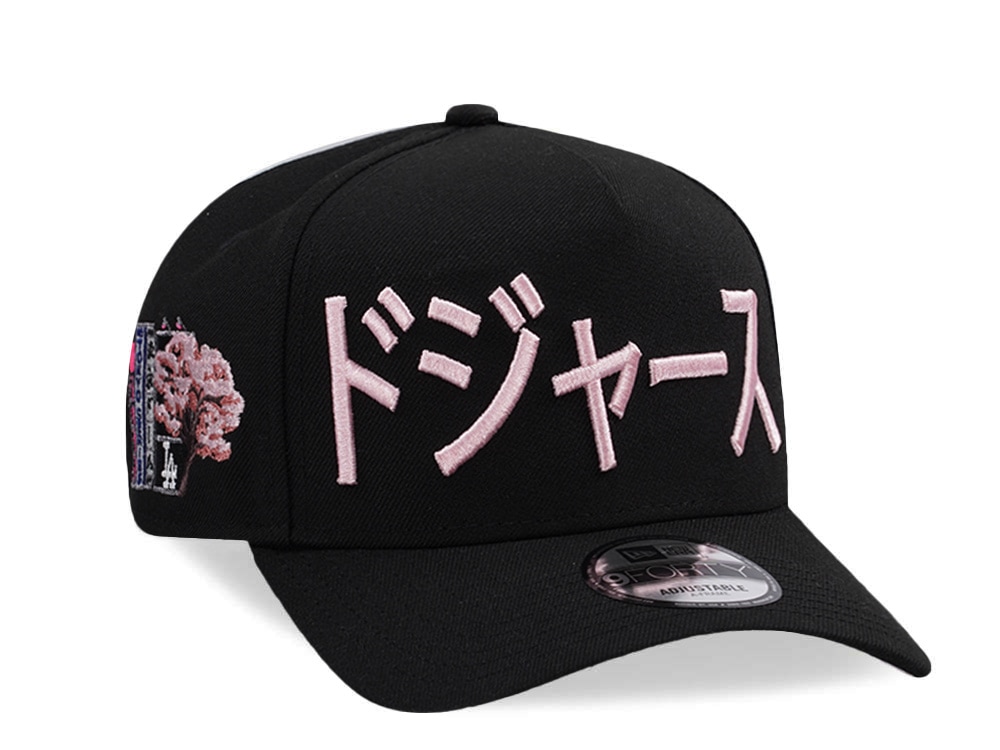 New Era Los Angeles Dodgers Tokyo Series Black Prime Edition 9Forty A Frame Snapback Cap