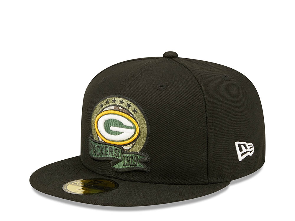 New Era Green Bay Packers Salute to Service 2022 Fitted 59Fifty Cap