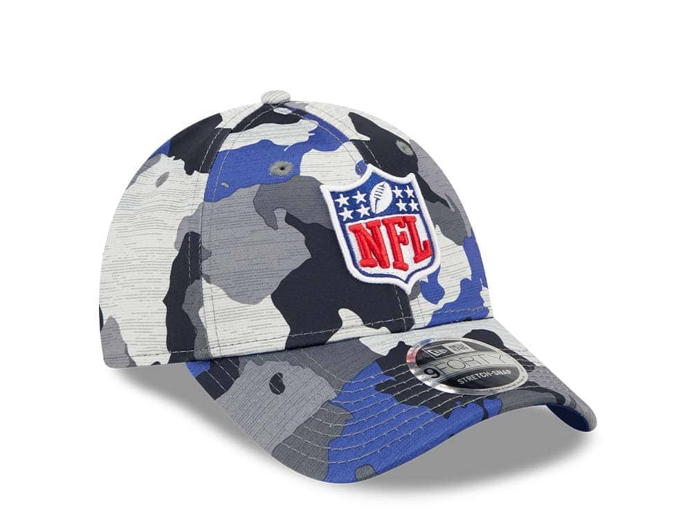 New Era NFL Logo NFL Training Camp 22 Camo 9Forty Stretch Snapback Cap