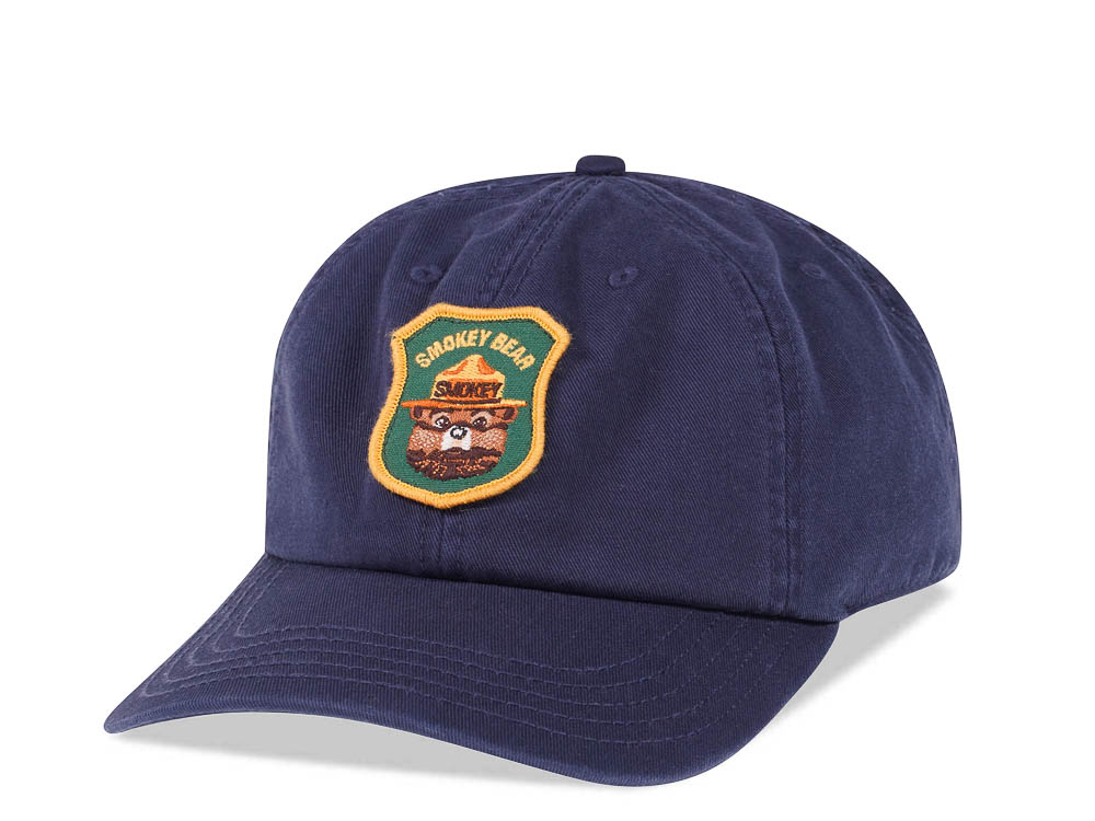 American Needle Smokey Bear Navy Vintage Casual Strapback Cap