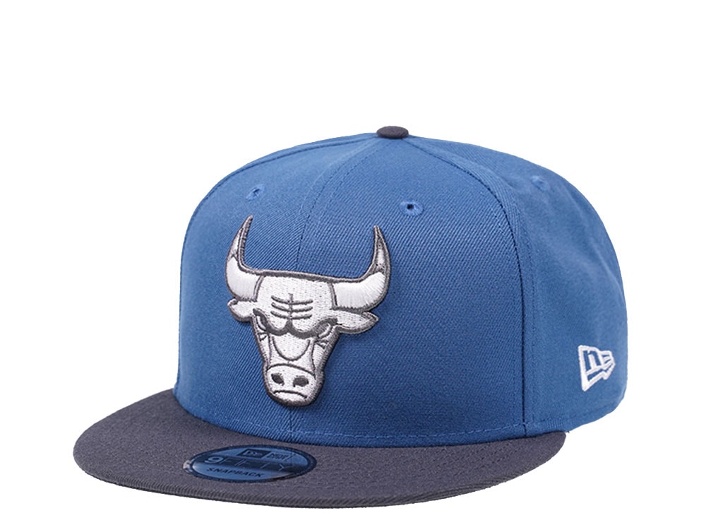 New Era Chicago Bulls Blue and Graphite Edition 9Fifty Snapback Cap