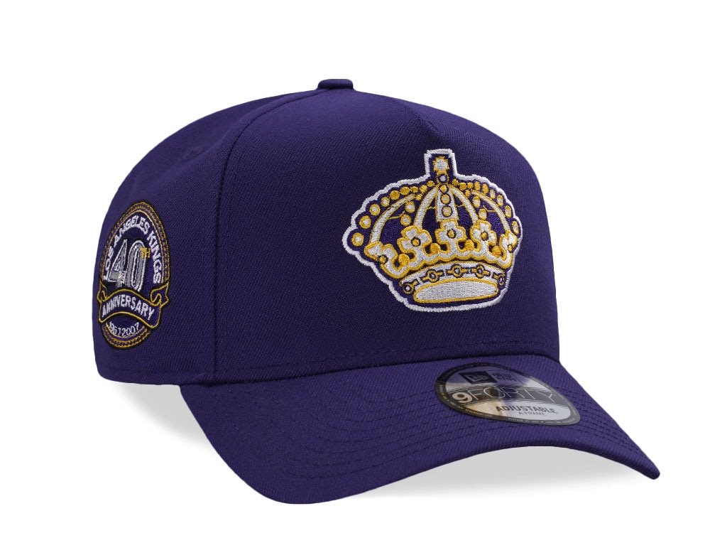 New Era Los Angeles Kings 40th Anniversary Purple Prime Edition 9Forty A Frame Snapback Cap