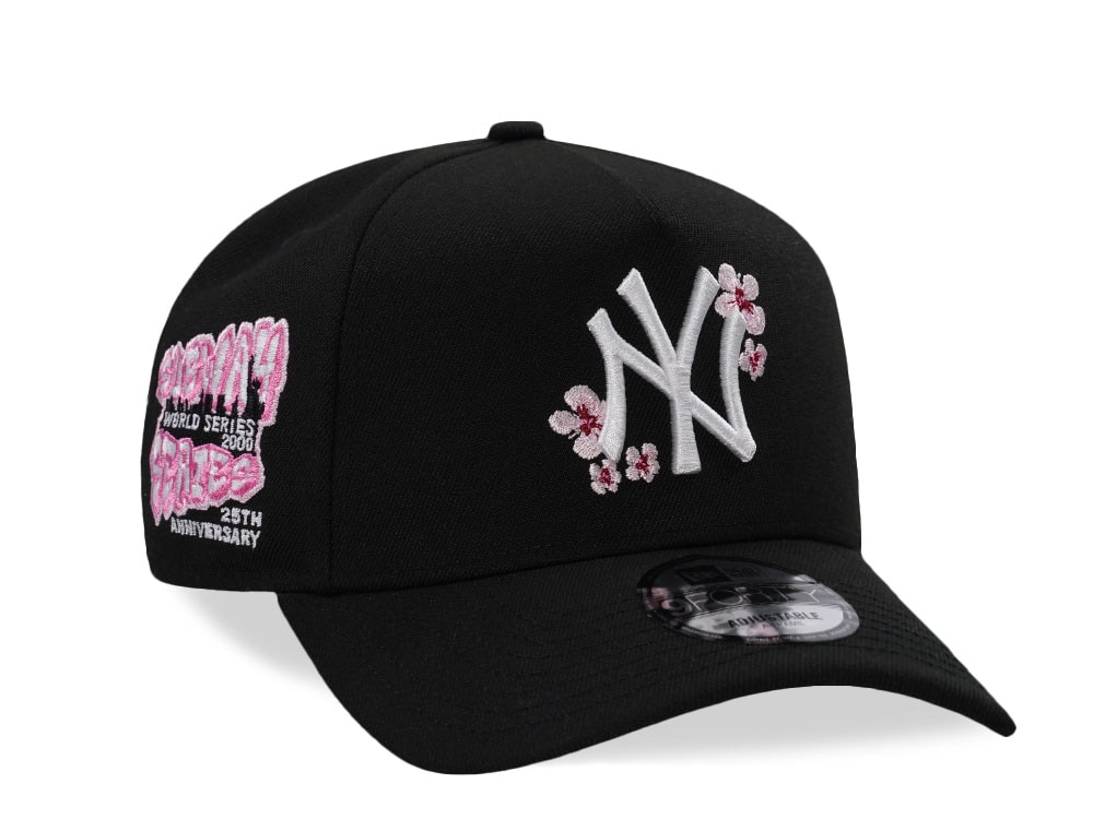 New Era New York Yankees Subway Series Sakura Black Prime Edition 9Forty A Frame Snapback Cap