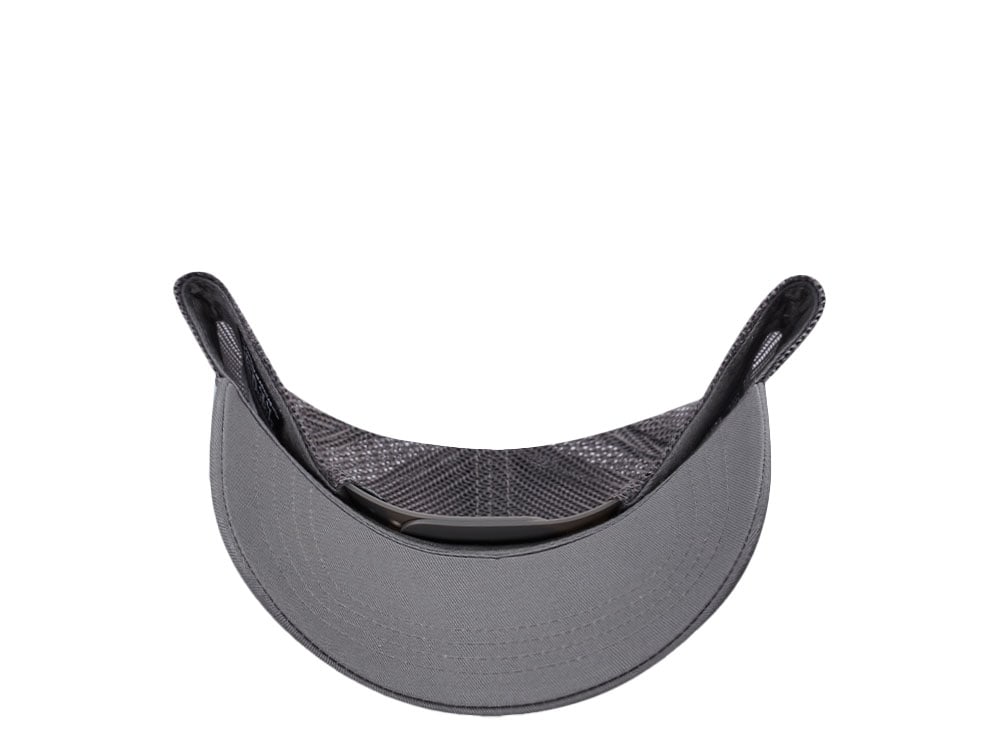 Von Dutch Rubber Logo Gray Edition Trucker Snapback Cap