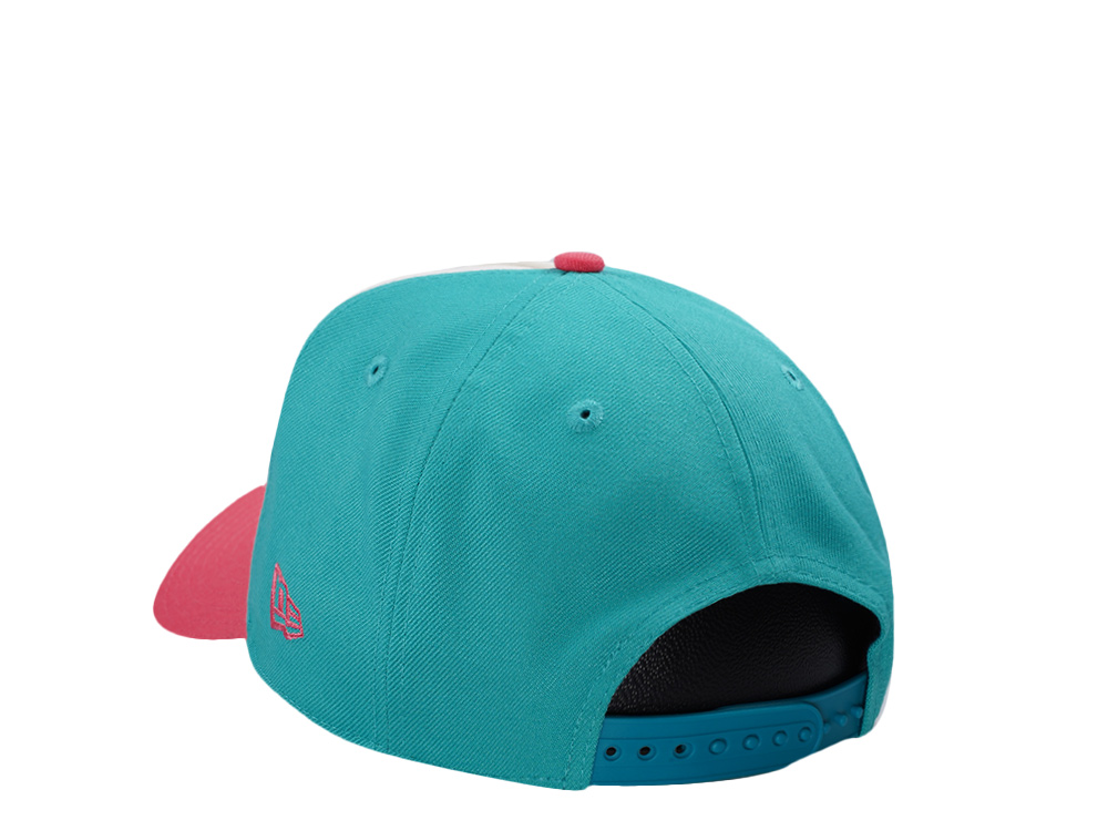 New Era Miami Heat Coral Two Tone Edition 9Forty A Frame Snapback Cap