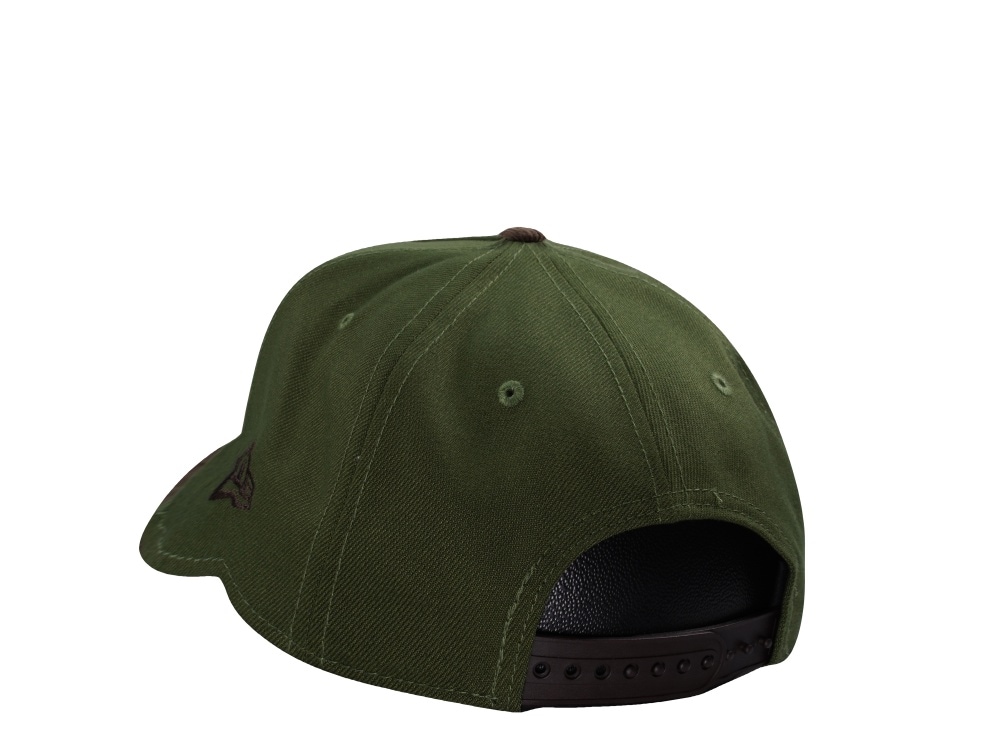 New Era Atlanta Braves World Series 1995 Rifle Green Walnut Corduroy Two Tone Edition 9Forty A Frame Snapback Cap