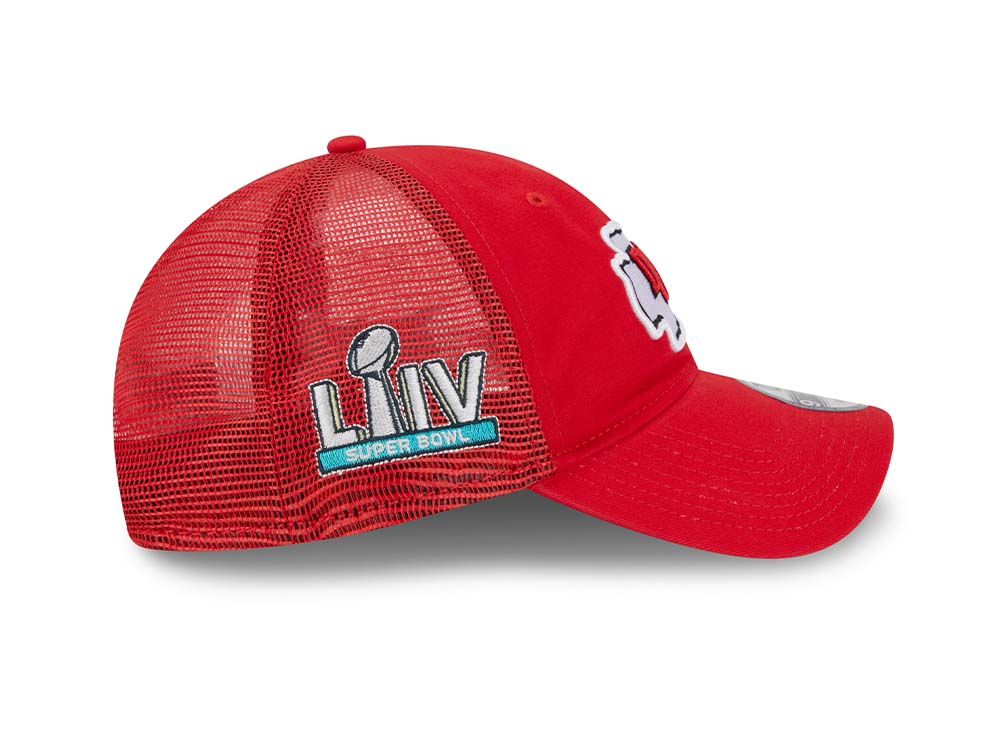 New Era Kansas City Chiefs Super Bowl LIIV Red Trucker Edition 9Twenty Snapback Cap