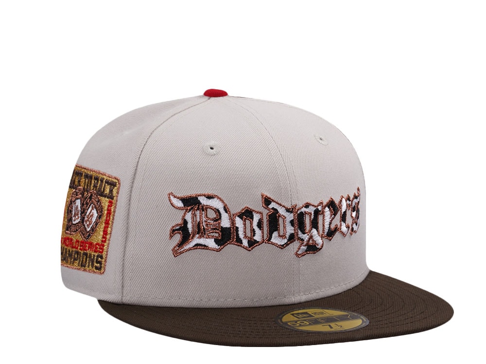 New Era Los Angeles Dodgers World Series 2025 Stone Two Tone Edition 59Fifty Fitted Cap