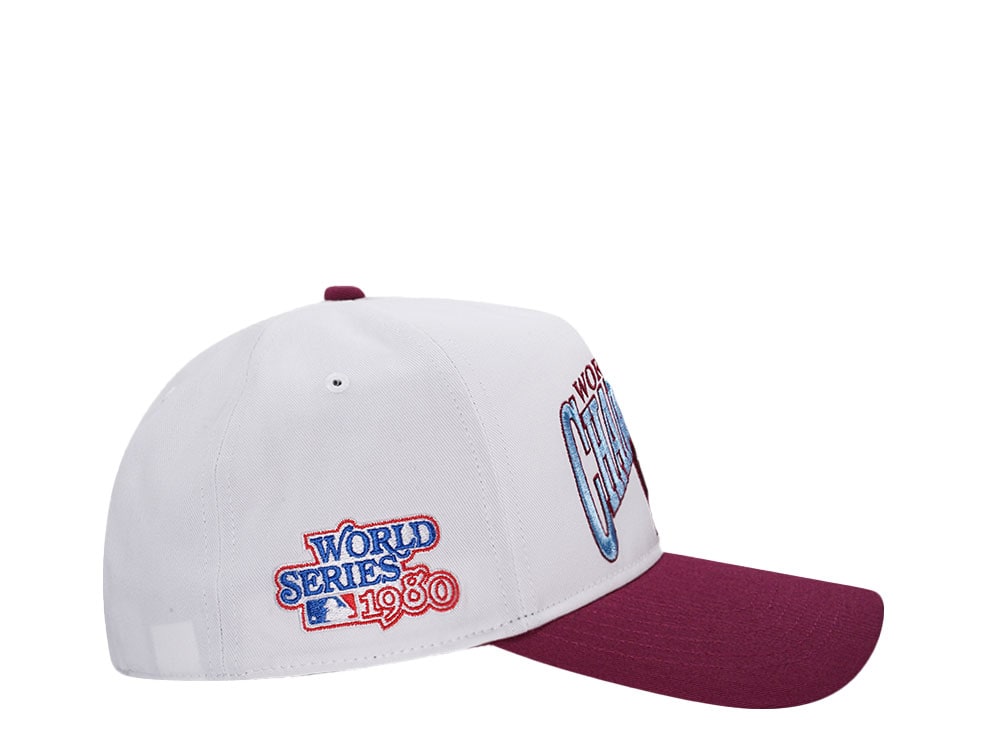 47Brand Philadelphia Phillies World Series 1980 White Arch Champions Hitch Snapback Cap