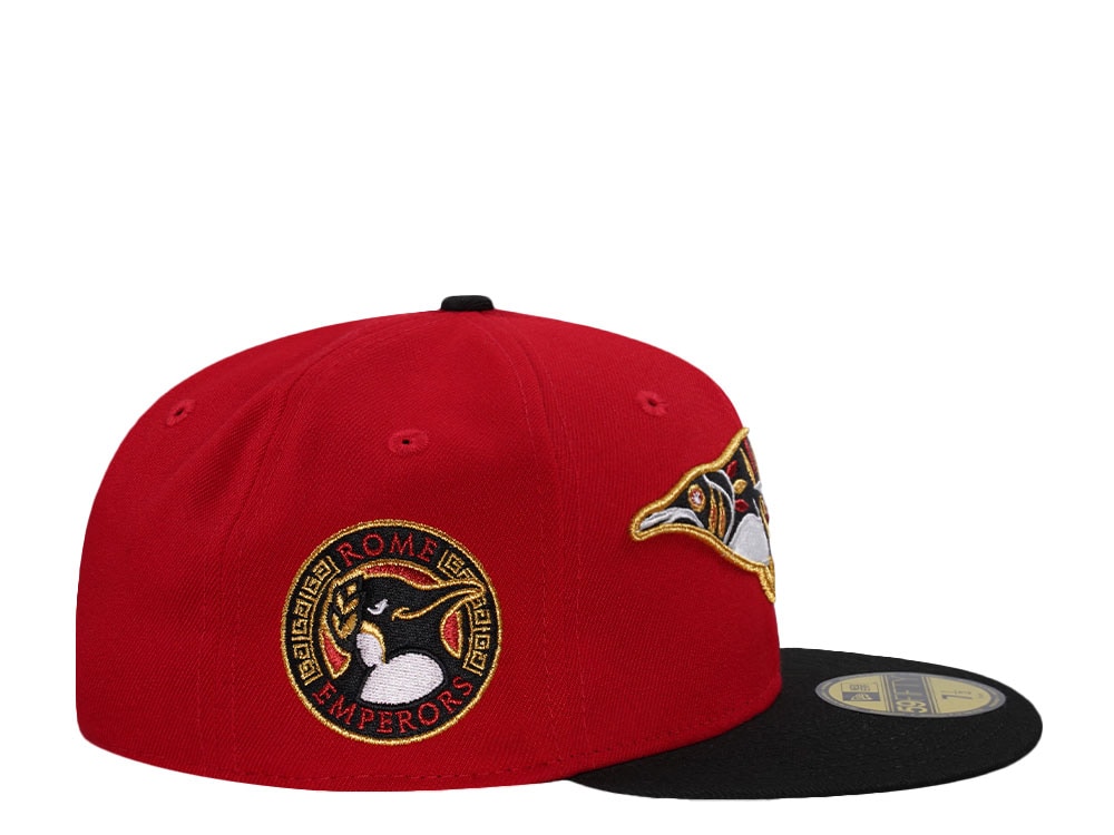 New Era Rome Emperors Scarlet Red Two Tone Edition 59Fifty Fitted Cap