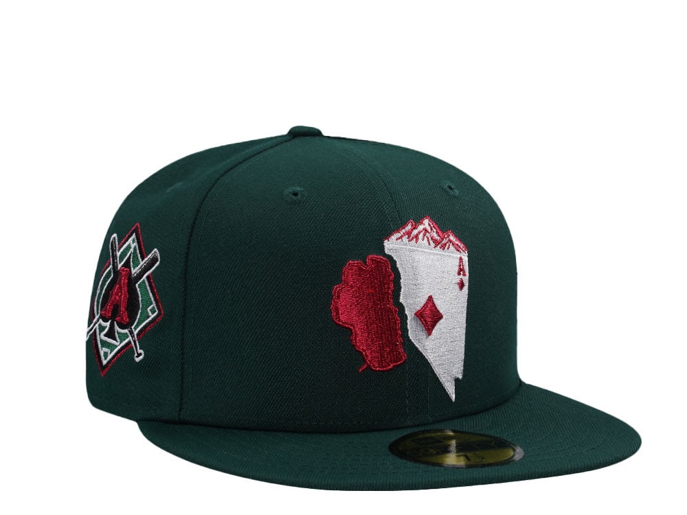 New Era Reno Aces Renace Nevada State Dark Green Edition 59Fifty Fitted Cap