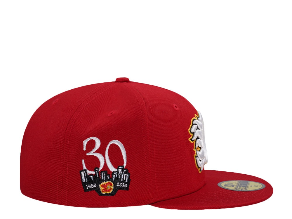 New Era Calgary Flames 30th Anniversary Red Throwback Edition 59Fifty Fitted Cap