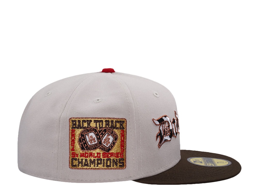 New Era Los Angeles Dodgers World Series 2025 Stone Two Tone Edition 59Fifty Fitted Cap