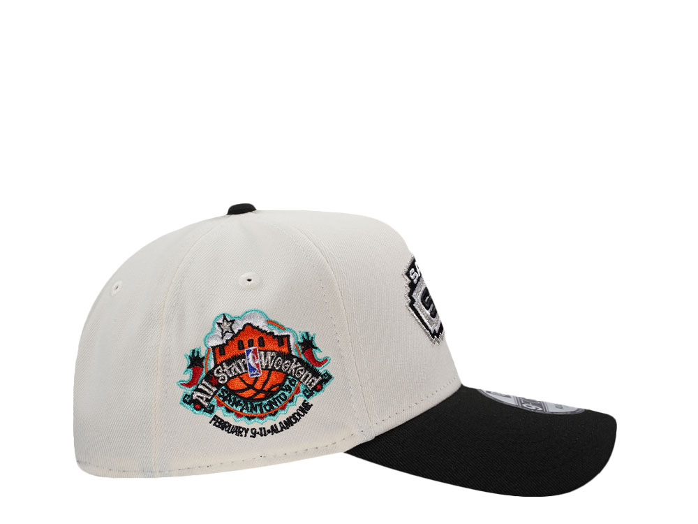 New Era San Antonio Spurs All Star Game 1996 Chrome Two Tone Edition 9Forty A Frame Snapback Cap