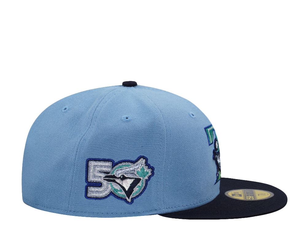 New Era Toronto Blue Jays 50th Anniversary Sky Blue Two Tone Edition 59Fifty Fitted Cap