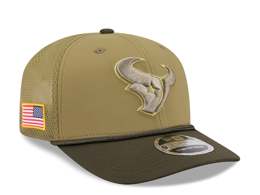 New Era Houston Texans Salute To Service 2025 9Seventy Snapback Cap