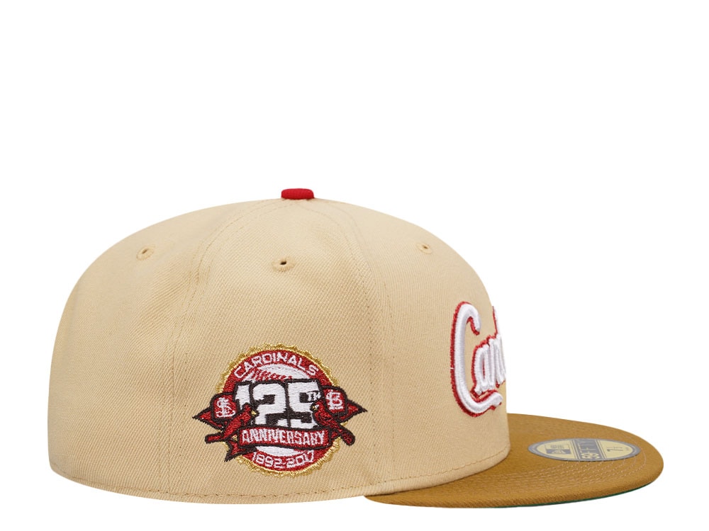 New Era St. Louis Cardinals 125th Anniversary Vegas Two Tone Edition 59Fifty Fitted Cap