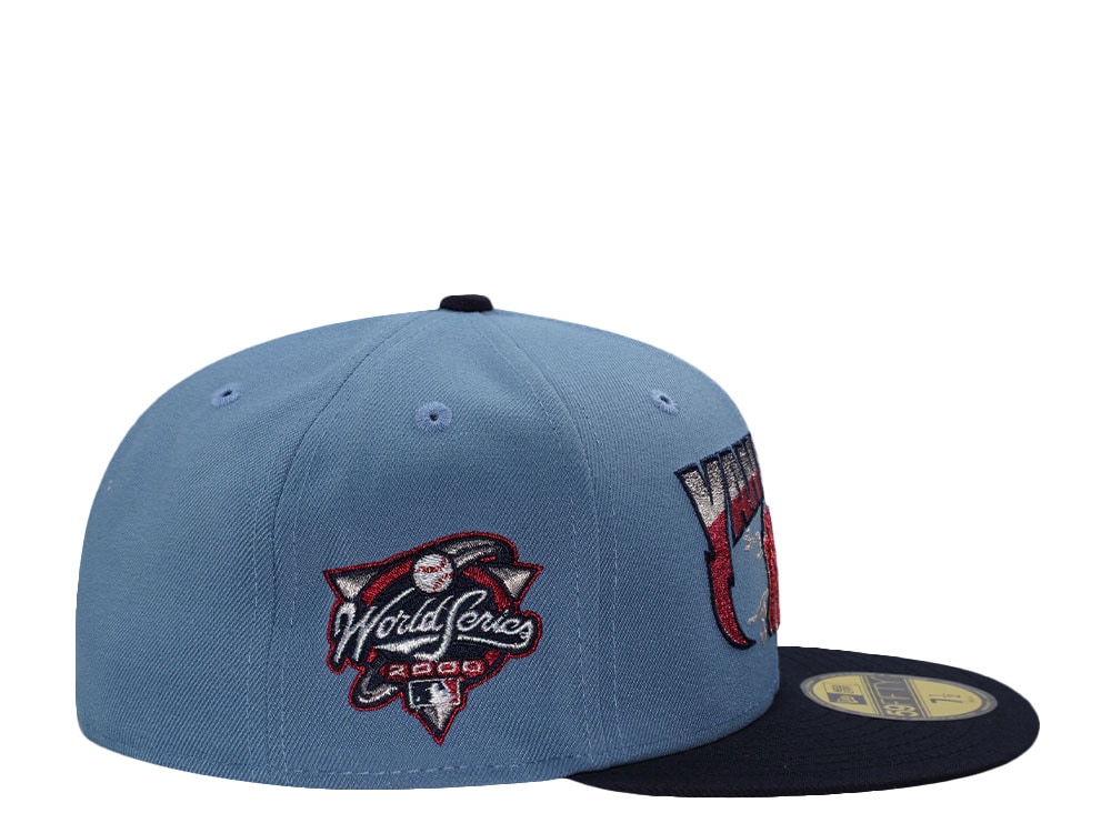 New Era New York Yankees World Series 2000 Faded Blue Two Tone Edition 59Fifty Fitted Cap