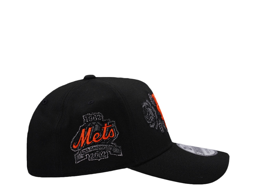 New Era New York Mets 40th Anniversary Black Prime Edition 9Forty A Frame Snapback Cap