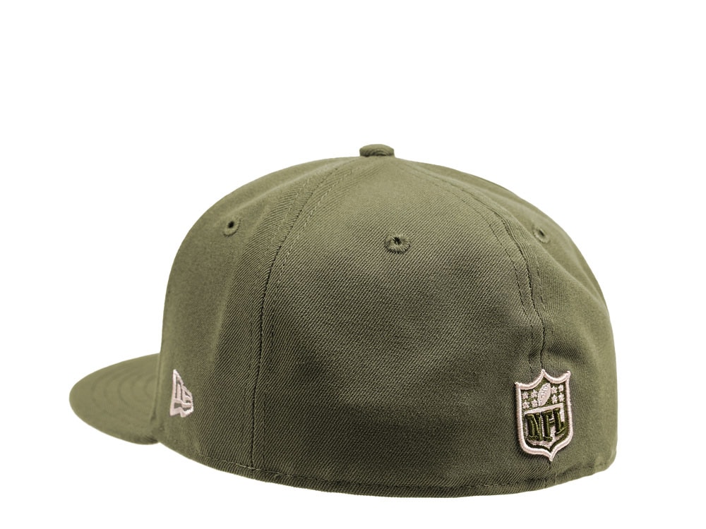 New Era Green Bay Packers Army Green Edition 59Fifty Fitted Cap