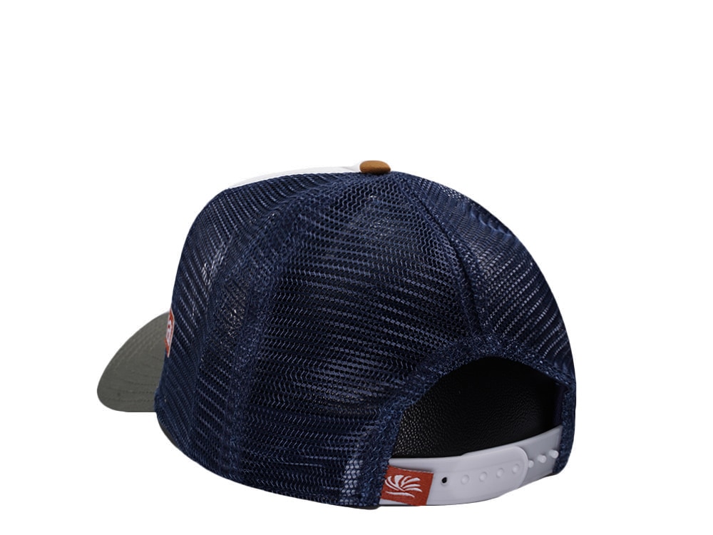 Djinns HFT Oysters and Beer White Coastal Edition Trucker Snapback Cap