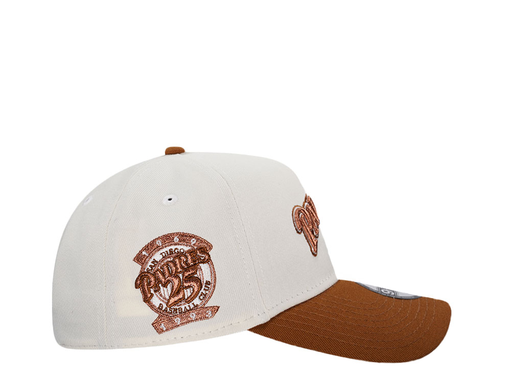 New Era San Diego Padres Chrome Copper Two Tone 9Forty A Frame Snapback Cap