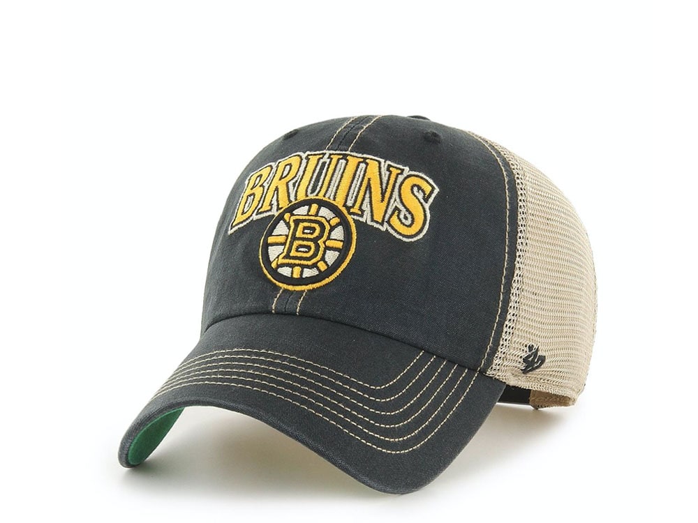 47Brand Boston Bruins Tuscaloosa Clean Up Trucker Snapback Cap