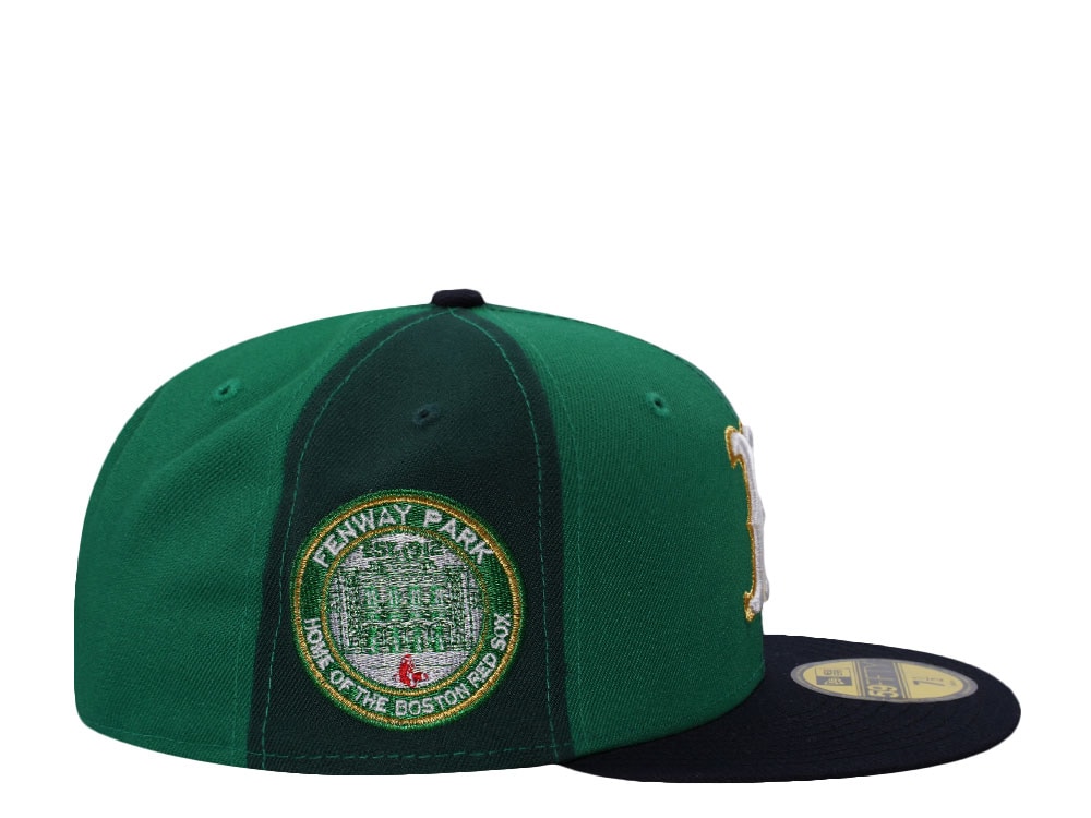 New Era Boston Red Sox Fenway Park Green Pinwheel Edition 59Fifty Fitted Cap