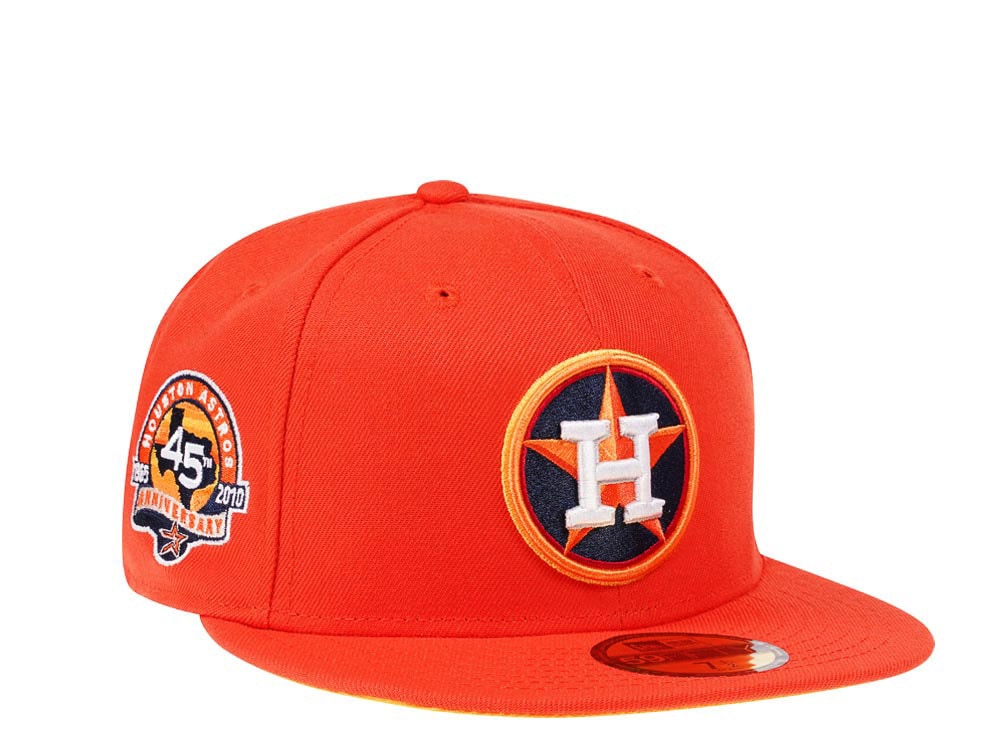 New Era Houston Astros 45th Anniversary Flash Orange Edition 59Fifty Fitted Cap
