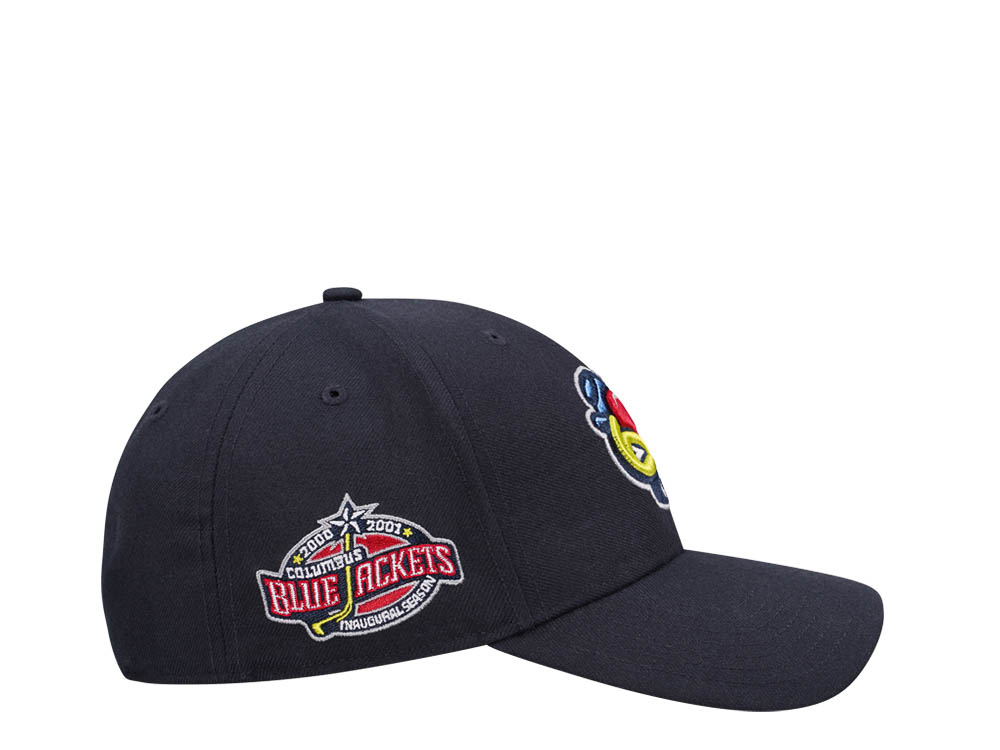 47Brand Columbus Blue Jackets Vintage Navy Sure Shot Snapback Cap