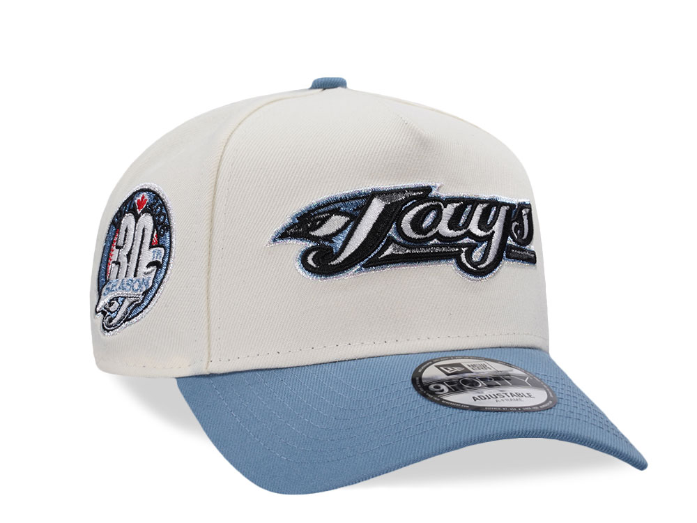 New Era Toronto Blue Jays 30 Season Chrome Two Tone Edition 9Forty A Frame Snapback Cap
