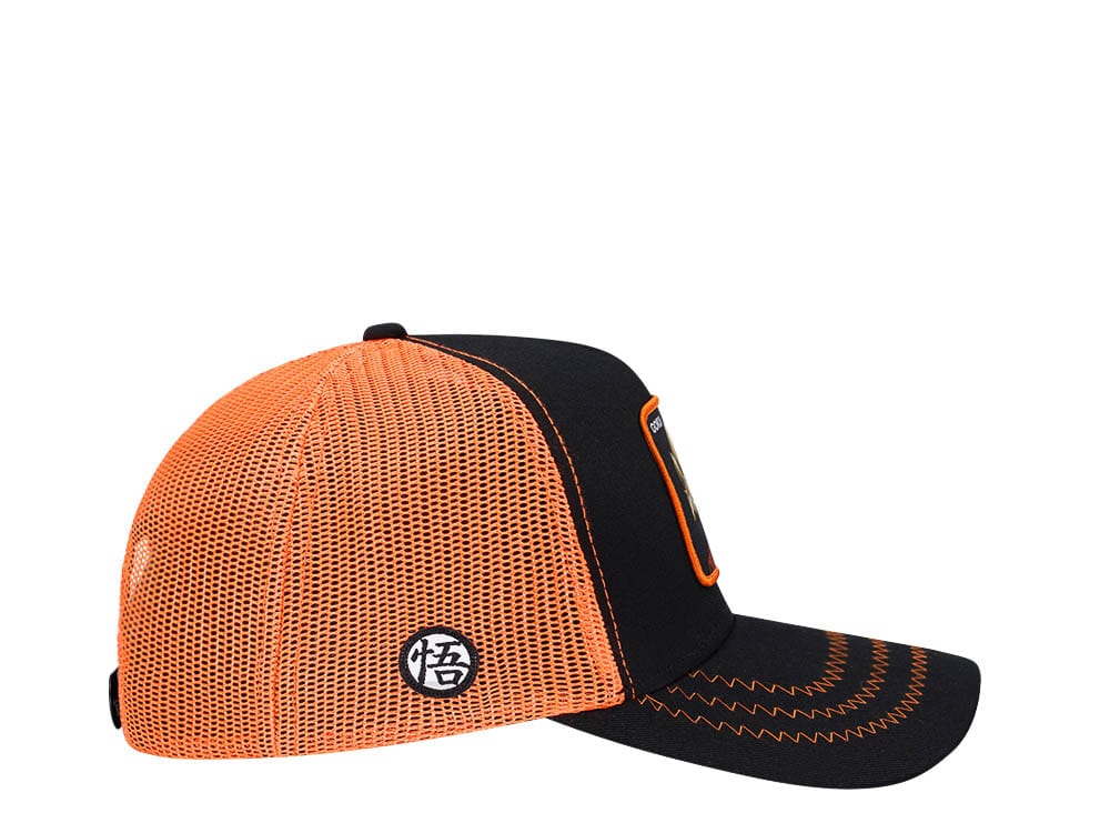 Capslab Dragonball Z Goku Black and Orange Trucker Snapback Cap