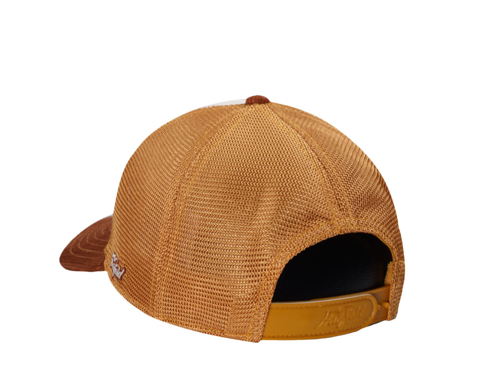 Hatfield Original Bison Ivory Brown Trucker Snapback Cap