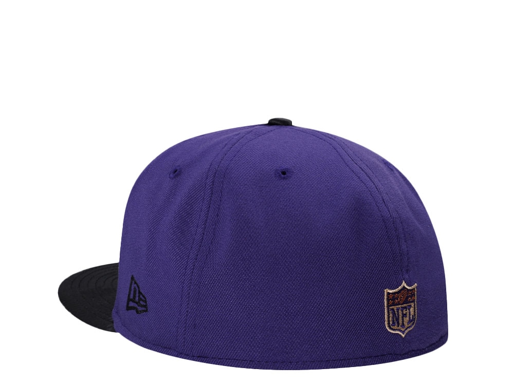 New Era Baltimore Ravens 10th Anniversary Satin Brim Prime Two Tone Edition 59Fifty Fitted Cap