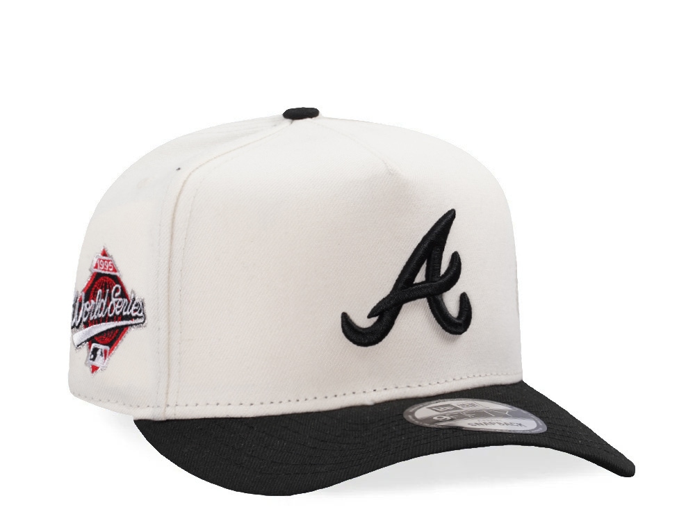 New Era Atlanta Braves World Series 1995 Chrome Two Tone Edition 9Fifty A Frame Snapback Cap
