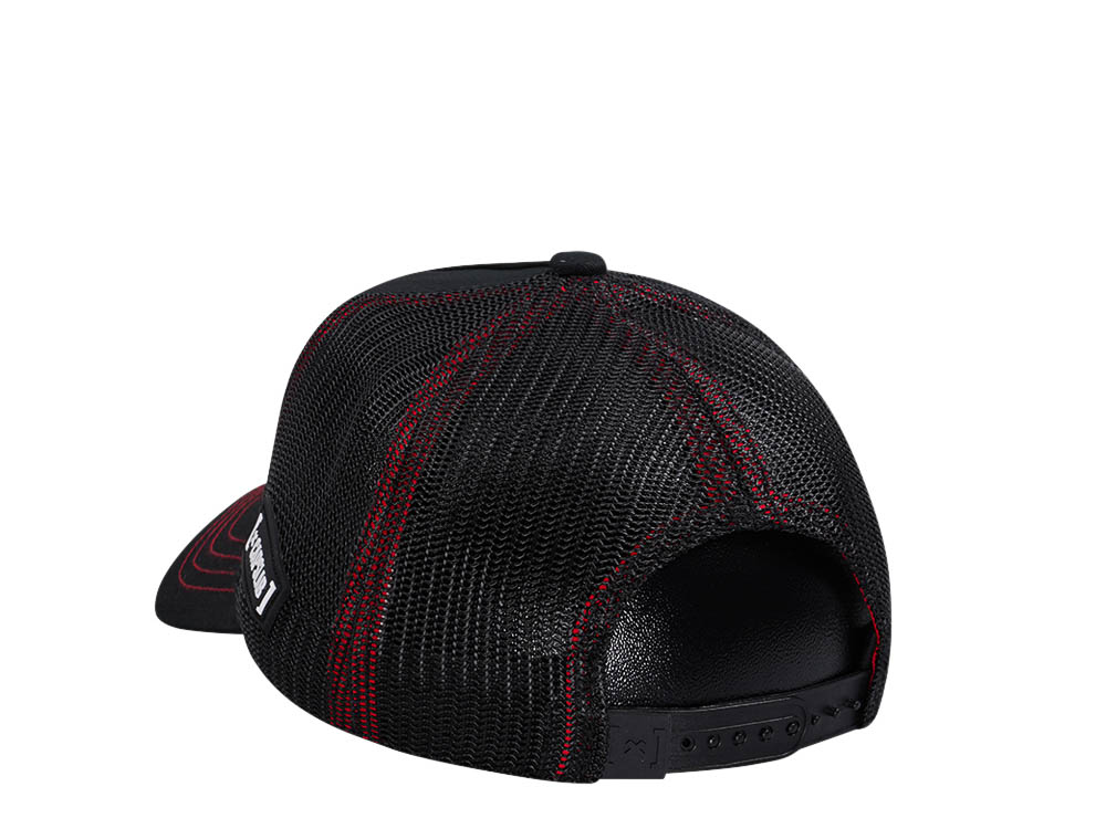 Capslab Looney Tunes Taz Black Trucker Snapback Cap