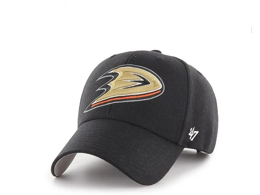 47brand Anaheim Ducks Current Logo Classic Black Strapback Cap