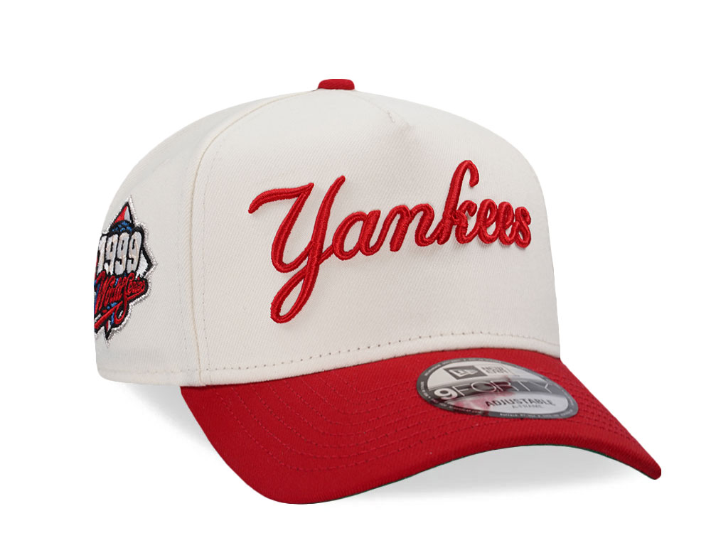 New Era New York Yankees World Series 1999 Chrome Two Tone Edition 9Forty A Frame Snapback Cap