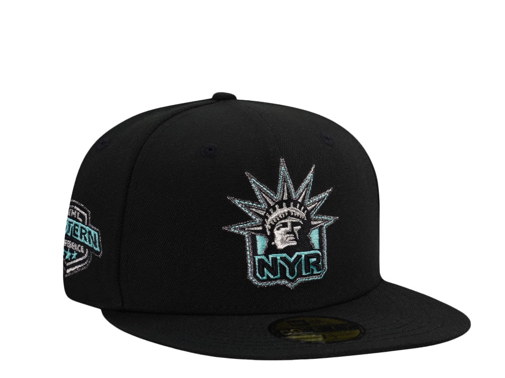 New Era New York Rangers Black Tiffany Prime Edition 59Fifty Fitted Cap