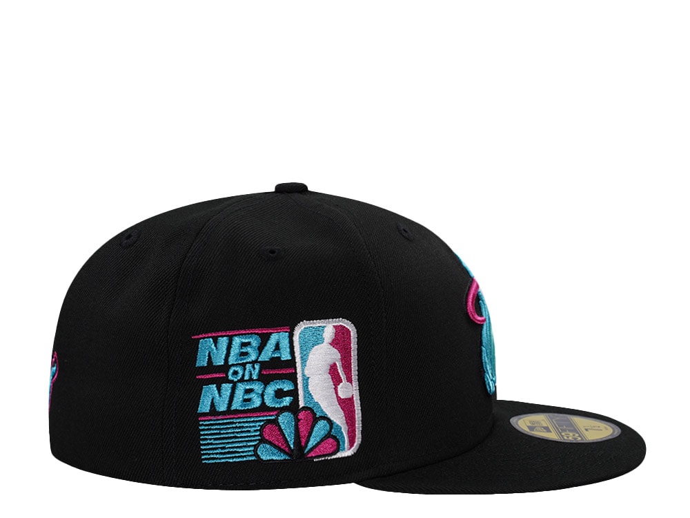 New Era Miami Heat NBA on NBC Black Prime Edition 59Fifty Fitted Cap
