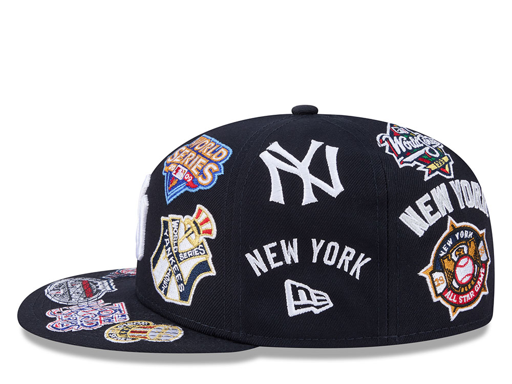 New Era New York Yankees All Over Navy Edition 59Fifty Fitted Cap