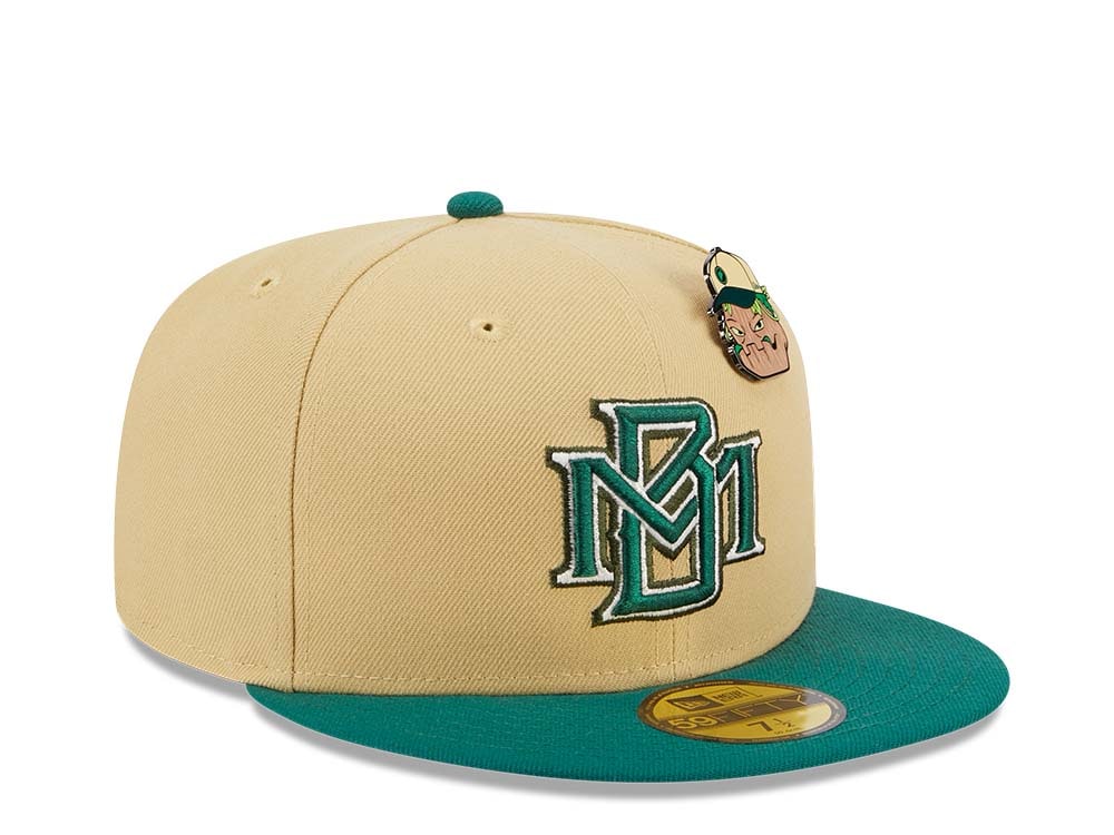New Era Milwaukee Brewers The Elements Vegas Gold Two Tone Edition 59Fifty Fitted Cap