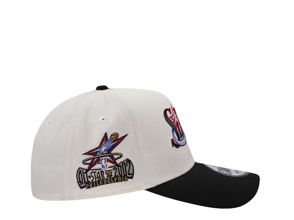 New Era Philadelphia 76ers All Star Game 2002 Chrome Two Tone Edition 9Forty A Frame Snapback Cap