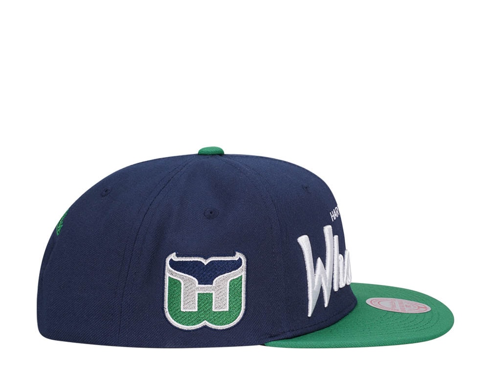 Mitchell & Ness Hartford Whalers Vintage Script Snapback Cap