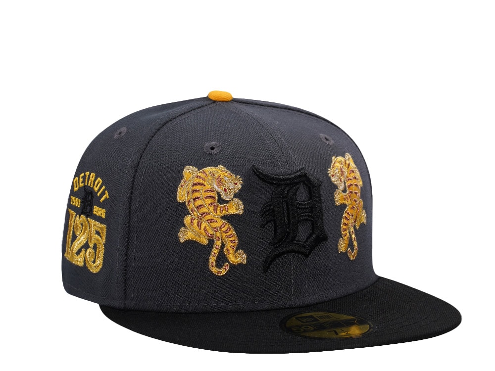 New Era Detroit Tigers 125th Anniversary Tiger Gray Two Tone Edition 59Fifty Fitted Cap