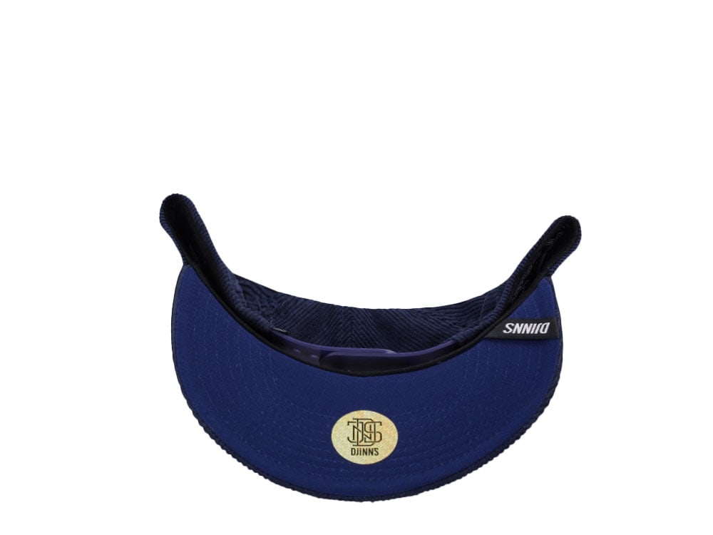 Djinns Cord Mountains Navy 6 Panel Truefit Snapback Cap