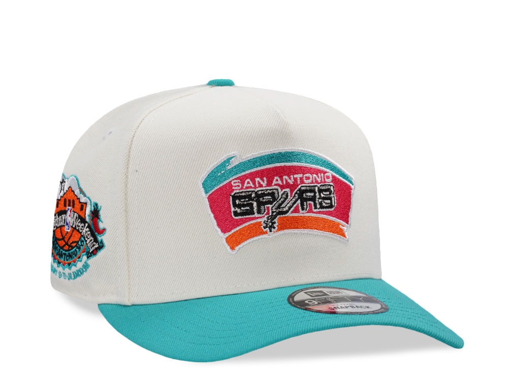 New Era San Antonio Spurs All Star Weekend 1996 Chrome Two Tone Edition 9Fifty A Frame Snapback Cap