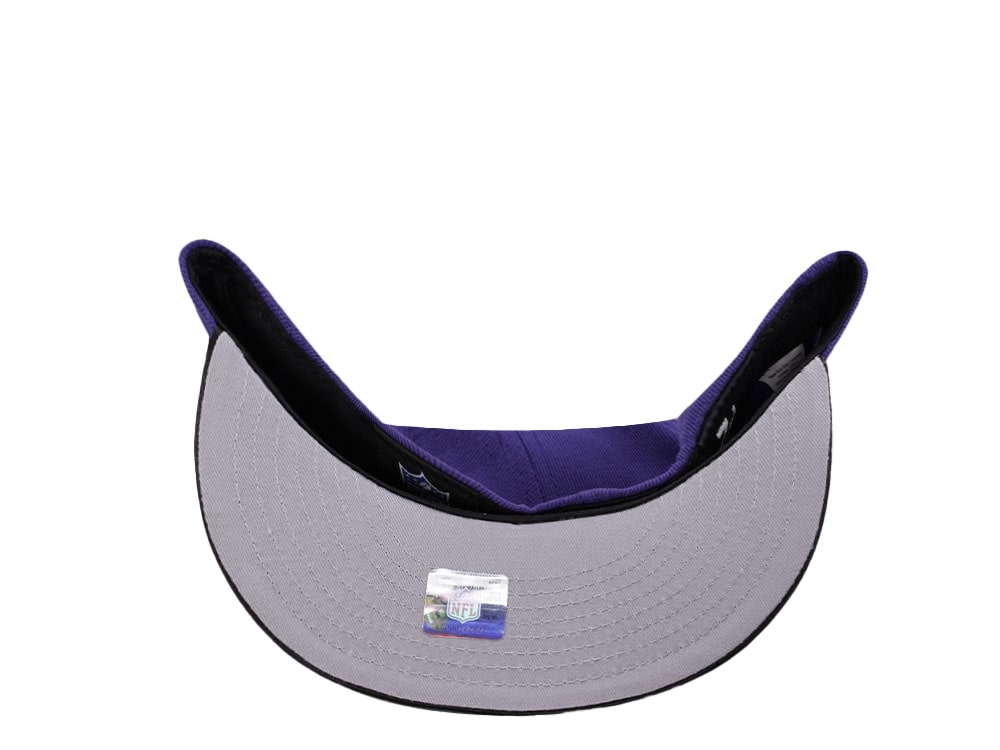 New Era Baltimore Ravens 10th Anniversary Satin Brim Prime Two Tone Edition 59Fifty Fitted Cap