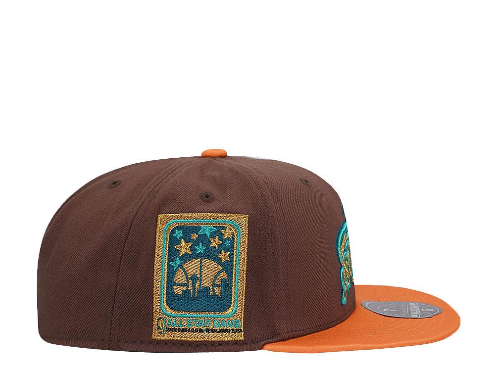 Mitchell & Ness Seattle Supersonics All Star Game Copper Top Hardwood Classic Dynasty Fitted Cap